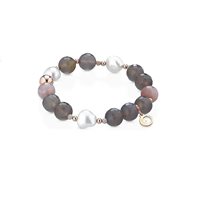 Bracciale Lelune Donna LELUNE GLAMOUR in Argento Perla LGBR330.4